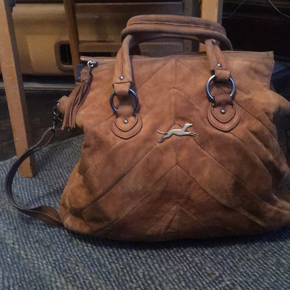 Bimba y Lola suede satchel